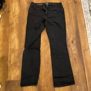 Loft faded boot cut black jeans